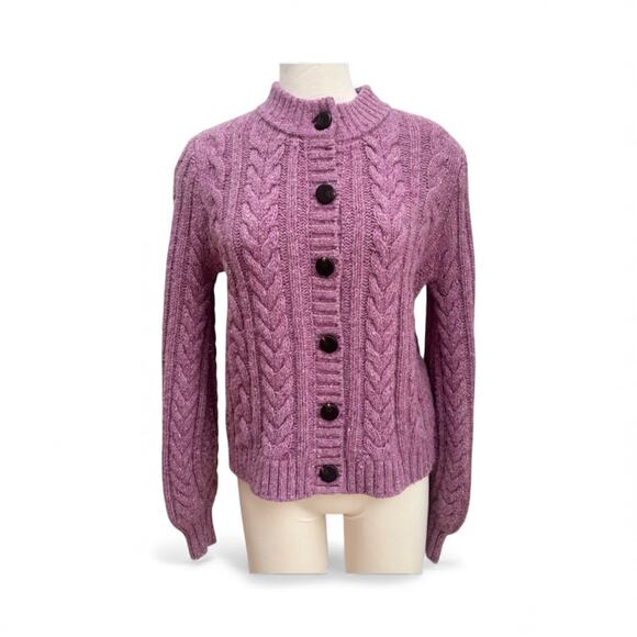 La Maille Sezane Andina Gilet Jumper in Pink Garden Size S✨ - Picture 7 of 16